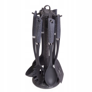 Zestaw przyborów kuchennych na obrotowym stojaku 7el.