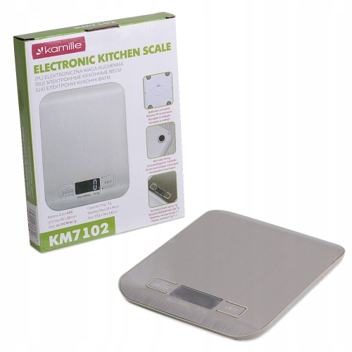 Elektroniczna waga kuchenna Kamille LCD dokładność 1 g do 5 kg
