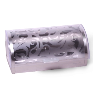 Chlebak stalowy z satynową wzorzystą szybą 