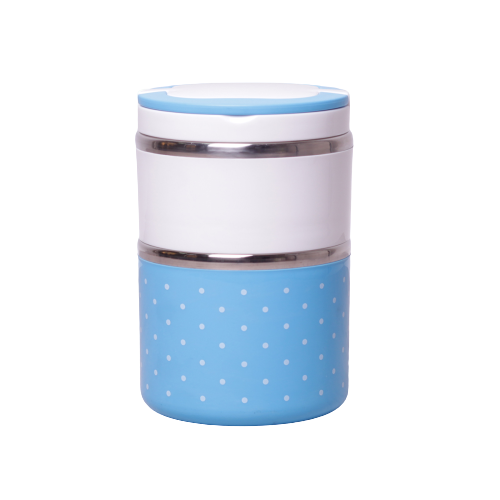 lunchbox 1080 ml Kamille pojemnik obiadowy dwukomorowy stalowy