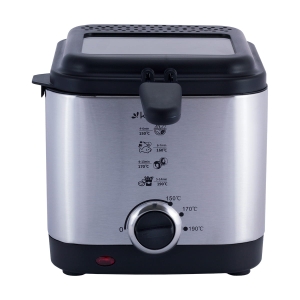 Kompaktowa frytownica, frytkownica ze stali nierdzewnej 1,5L