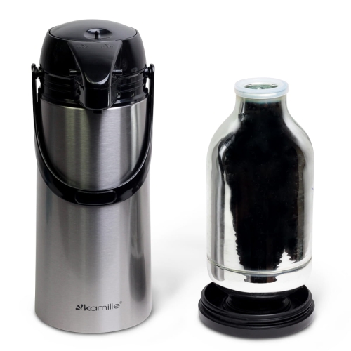 Dzbanek konferencyjny termos 1,9L Kamille z pompką stalowy