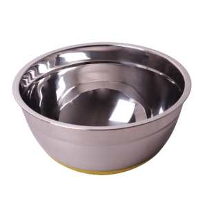 Miska kuchenna ze stali nierdzewnej, silikonowe dno 22cm