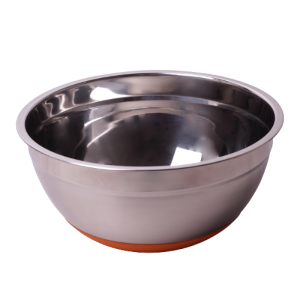 Miska kuchenna ze stali nierdzewnej, silikonowe dno 24cm