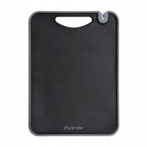 Deska kuchenna antypoślizgowa ze skalą i mini ostrzałką do noży