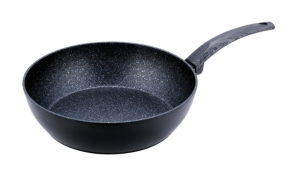 Patelnia marmurowa solidna głęboka, wok 26 cm