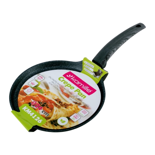 Patelnia marmurowa 24cm do naleśników Kamille