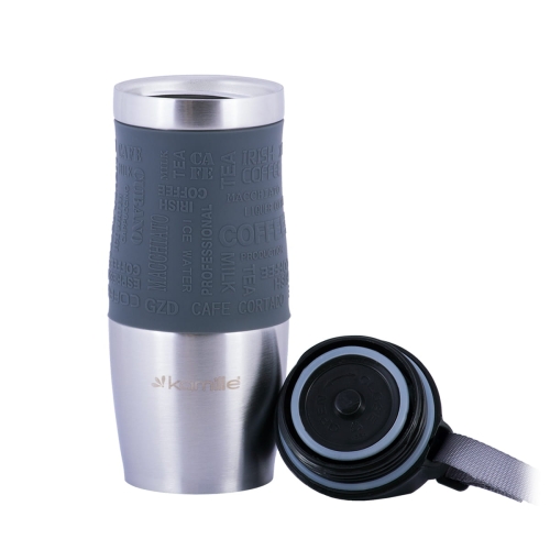 Praktyczny kubek termiczny Kamille stalowy 380 ml