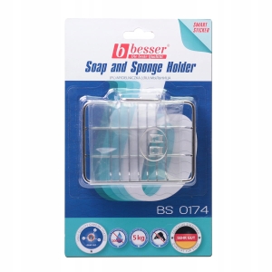 Mydelniczka naścienna łazienkowa prostokątna