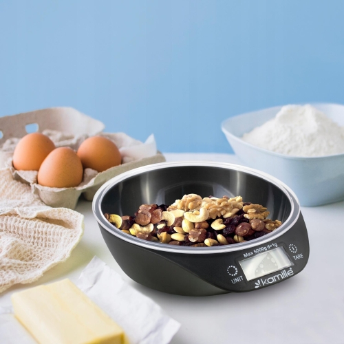 Elektroniczna waga Kamille z miską 5kg precyzyjna 1g
