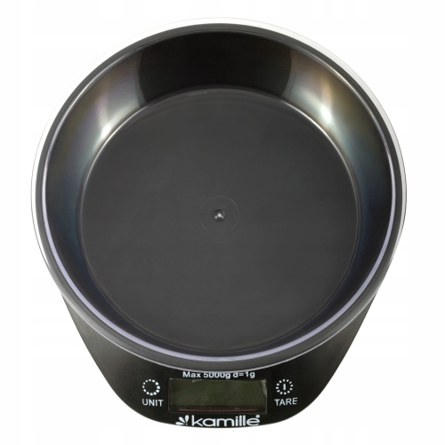Waga kuchenna Kamille 5kg z miską i wyświetlaczem LCD