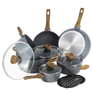 Profesjonalny komplet kuchenny do gotowania- zestaw garnków, patelni 12el.