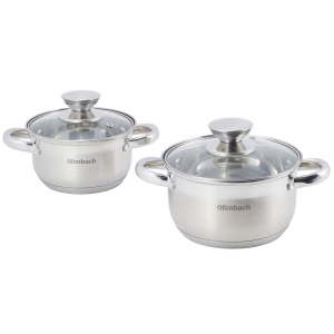 Podstawowy zestaw komplet garnków ze stali gaz indukcja 4el.
