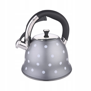 Uroczy czajnik z gwizdkiem w kropki 2,5L 