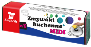 ZMYWAKI ZMYWAK GĄBKA KUCHENNA MIDI 10szt KUCHCIK