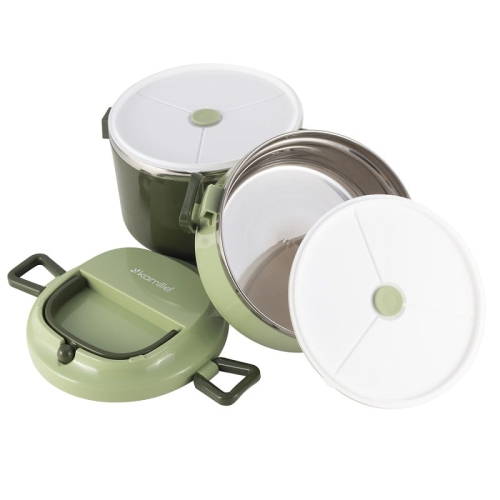 Menażka obiadowa Kamille lunchbox dwukomorowy 1,7L