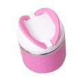 pojemnik obiadowy 680 ml Kamille stalowy lunchbox z uchwytami