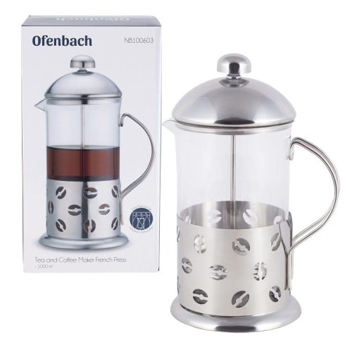 french press 1000 ml Ofenbach NB100603 stalowy zaparzacz do kawy