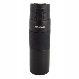 Kubek termiczny z antypoślizgową nakładką "Coffe" 480ml