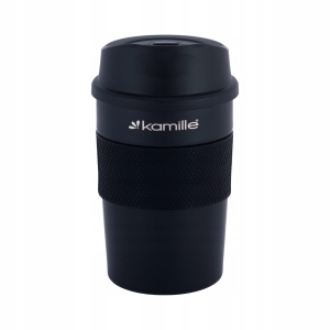 Czarny kompaktowy kubek termiczny 480ml
