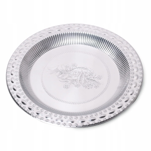 Elegancka stalowa taca patera do serwowania 35cm