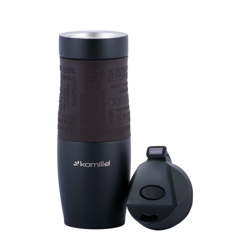 kubek termiczny Kamille 480 ml z izolacją próżniową i powłoką antypoślizgową