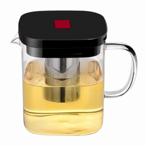 Nowoczesny dzbanek, zaparzacz szklany do herbaty, ziół 600ml