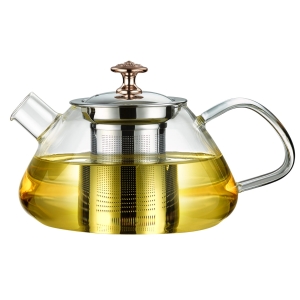 Elegancki dzbanek, zaparzacz, czajniczek szklany na gaz 450ml