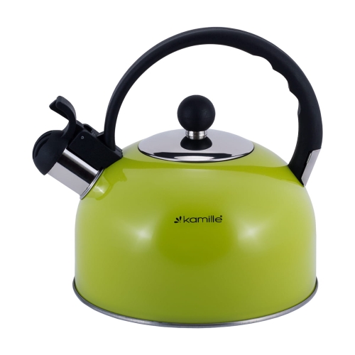 Czajnik stalowy Kamille 2,5L retro do gotowania wody