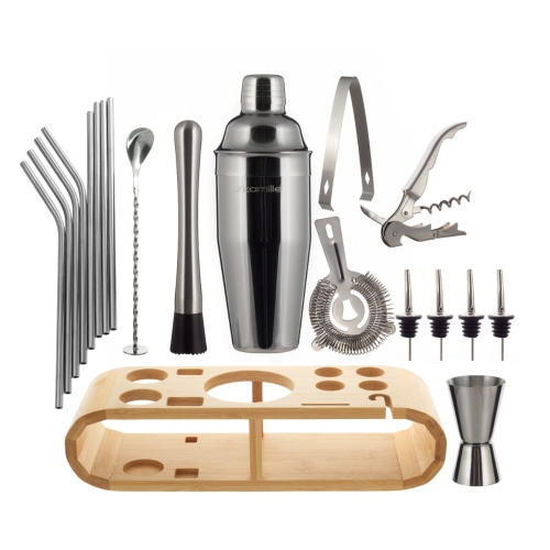 Zestaw barmański 20el. z podstawką Kamille