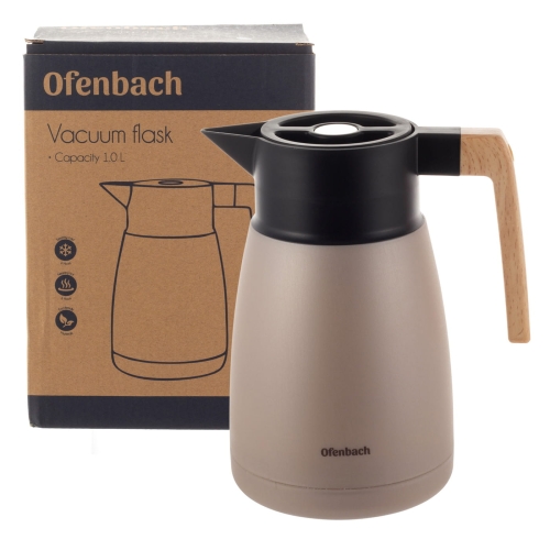 dzbanek termiczny 1L Kamille konferencyjny z uchwytem