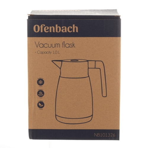 termos dzbanek 1L Kamille szklany wkład szczelny do napojów