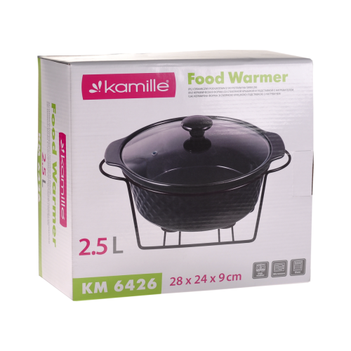 Waza ceramiczna Kamille do zapiekanek z podgrzewaczem