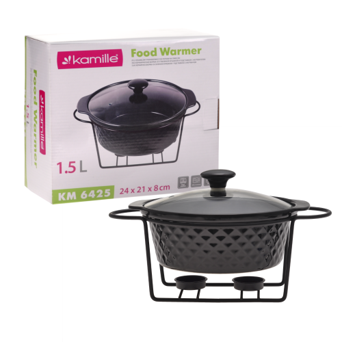 Podgrzewacz stołowy Kamille waza ceramiczna 1,5L