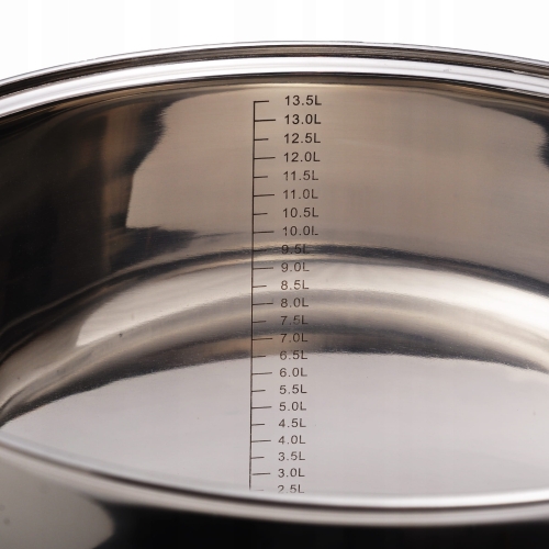Profesjonalny garnek gastronomiczny Kamille 15,5 l na wszystkie kuchenki