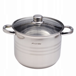 Garnek gastronomiczny wysoki stalowy 6L