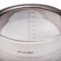 garnek gastronomiczny 4,5L Kamille stal nierdzewna wysoki z pokrywką