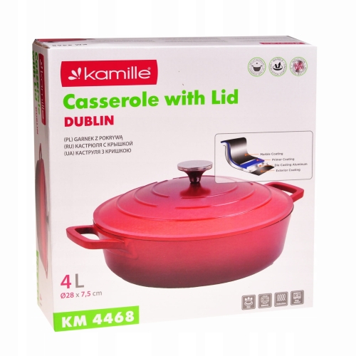 Garnek brytfanna naczynie na indukcje Kamille KM4468