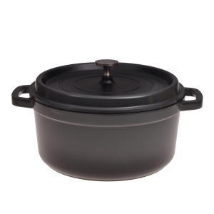 Grafitowy garnek brytfanna aluminiowy z pokrywką 4,5L