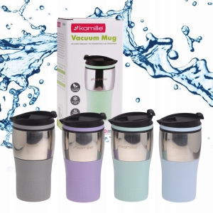 Kubek termiczny termos z antypoślizgową nakładką 320ml