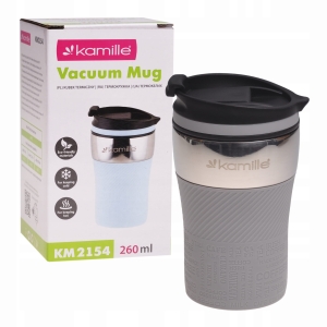 Kubek termiczny termos z antypoślizgową nakładką 260ml