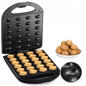 Solidny elektryczny opiekacz do orzeszków, ciastek 24szt.