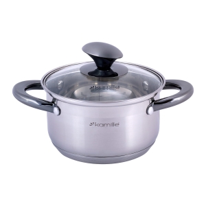 Garnek ze stali z 1,5L z pokrywką