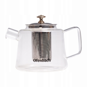 Dzbanek,zaparzacz szklany do herbaty, ziół na gaz 1100ml