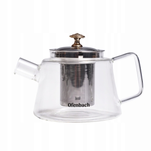 Dzbanek,zaparzacz szklany do herbaty, ziół na gaz 800ml