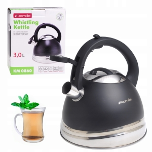 Czajnik tradycyjny stalowy z automatycznym gwizdkiem 3L