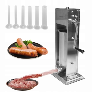 Duża nadziewarka maszynka do kiełbasy, kaszanki, parówek pionowa 5kg