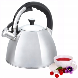 Stalowy czajnik tradycyjny z gwizdkiem na gaz indukcje 4,5L