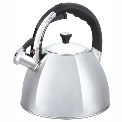 Stalowy czajnik tradycyjny z gwizdkiem