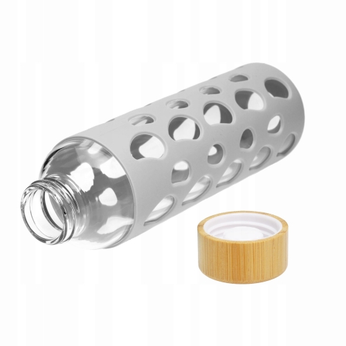 szczelna butelka szklana 550ml z wygodnym uchwytem do przenoszenia